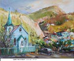 Quidi-vidi at Sunset, Oil on Canvas